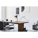 Marie Bureaulamp - Zwart Metaal Hout E14