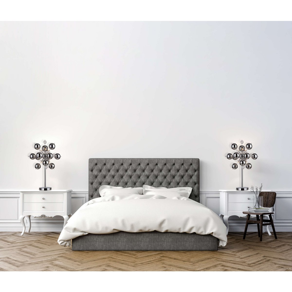 Näve Explosie Tafellamp - Chrome 73cm