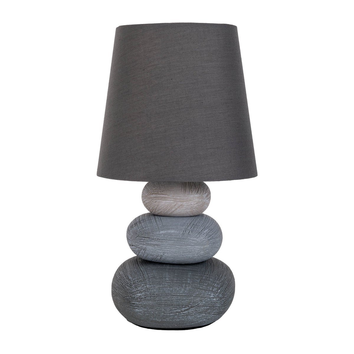 Näve Stoney Keramische Tafellamp Grijs 31cm
