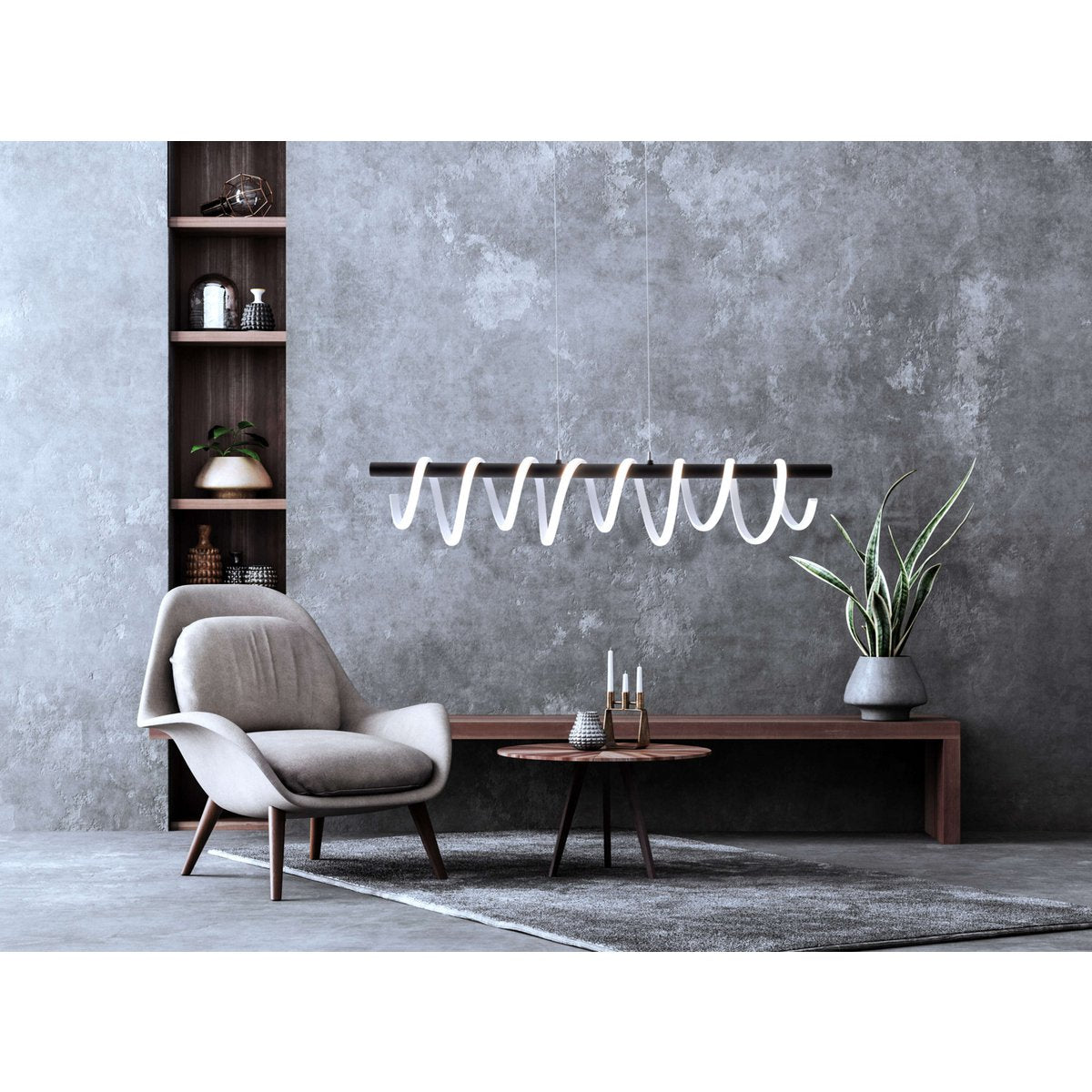 Näve Belleza LED-hanglamp - Zwart 100cm
