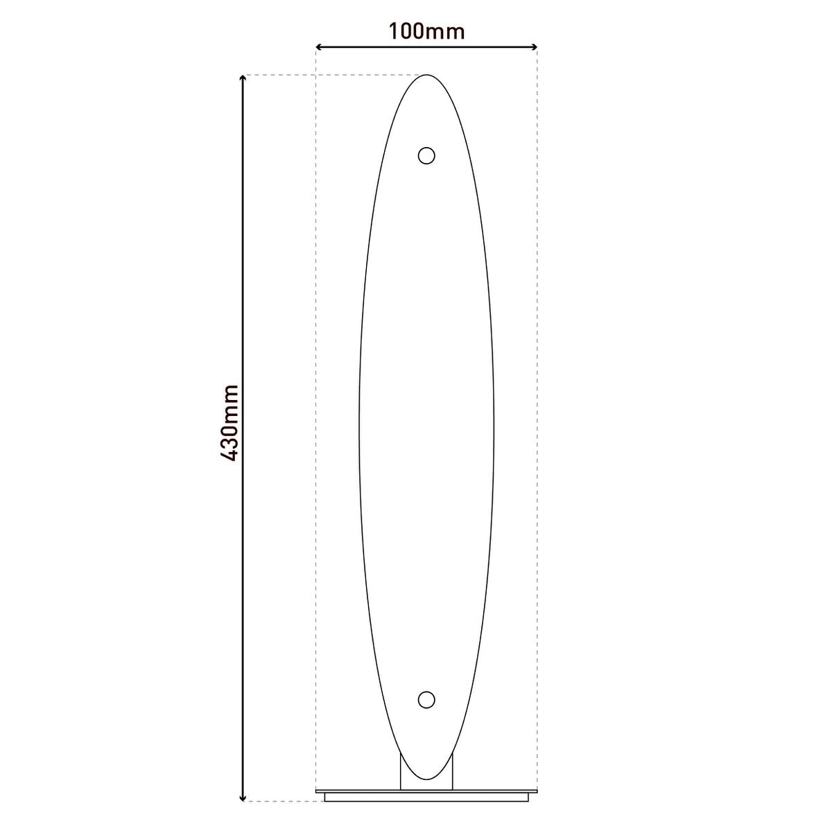 LED Tafellamp Surf - Wit 43cm
