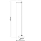 Näve Lupa LED Staande Lamp 135cm Dimbaar