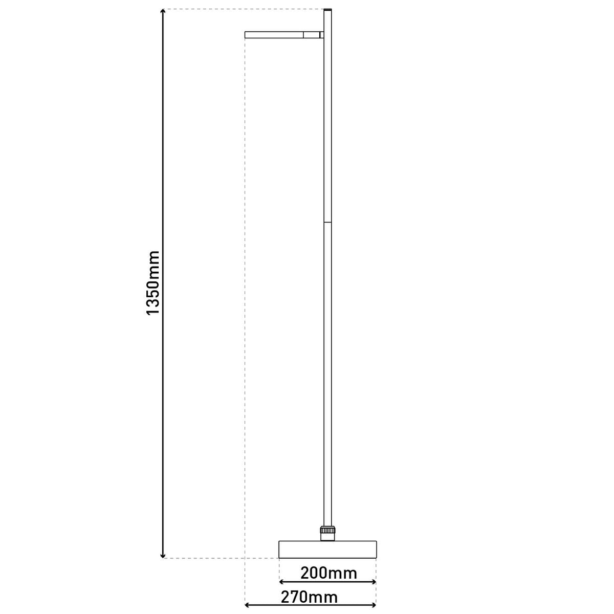 Näve Lupa LED Staande Lamp 135cm Dimbaar