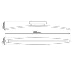LED plafondlamp "Boog"