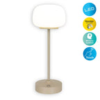 Näve Pina LED Tafellamp 30cm Beige Wit