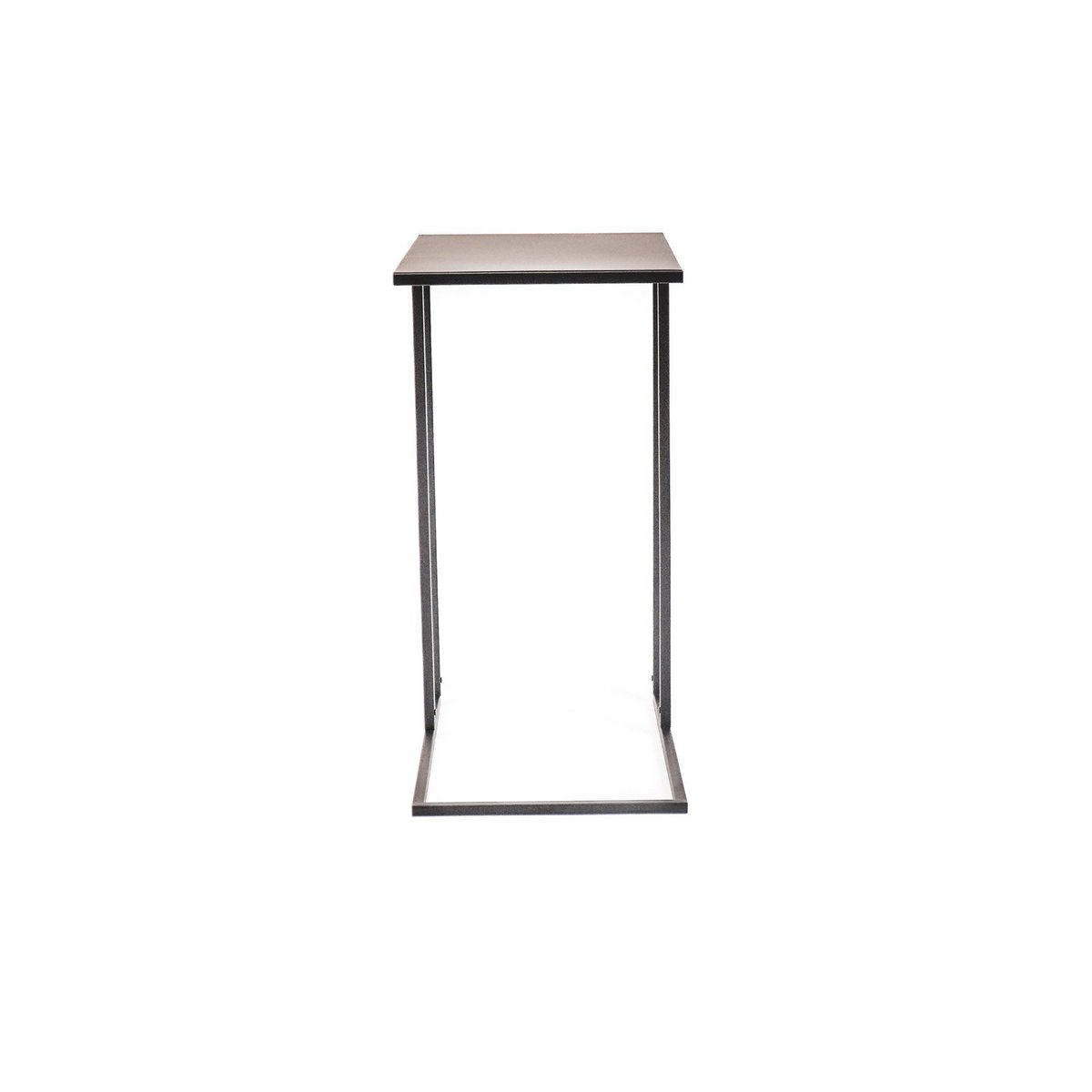 Metaal bijzettafel Zwart - 45x30x60cm