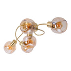 Näve Libby Plafondlamp 5-Spots Messing Amber 65,5cm E14