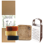 green-goose Amberblokjes Geschenkset - 3 stuks met Houder en Rasp