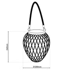 Näve Cesto Solar Laterne Set 24cm - 2 stuks Natuurlijk - Zonne-energie