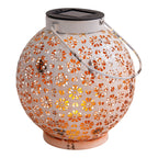 2 Set LED Decoratie Zonnelicht Ø 18 cm Buiten Decoratie gemaakt van metaal in wit met geïntegreerde LED's