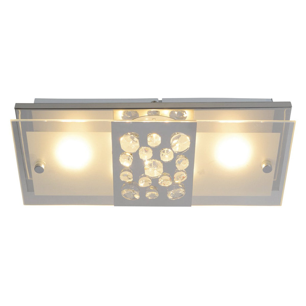 LED Plafondlamp Chur 30cm Zilver Näve