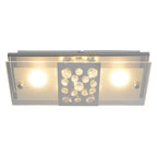 LED Plafondlamp Chur 30cm Zilver Näve