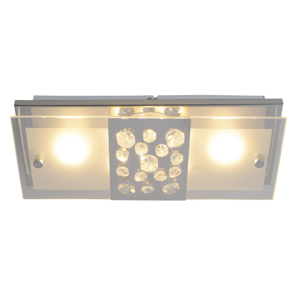 LED Plafondlamp Chur 30cm Zilver Näve