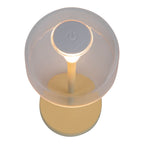 Näve Gomba LED-batterijtafellamp Geel 18,5cm
