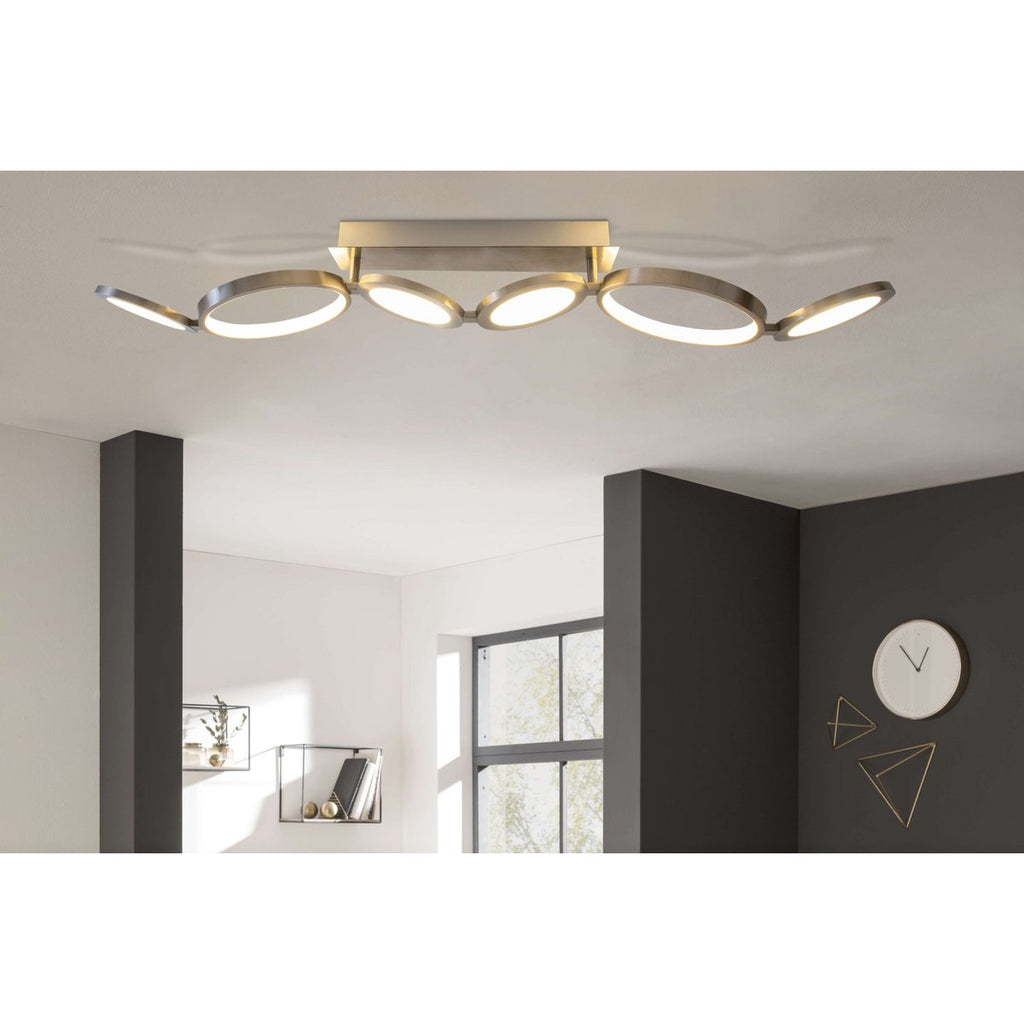 LED Plafondlamp Stelari 100cm - Wit Metaal
