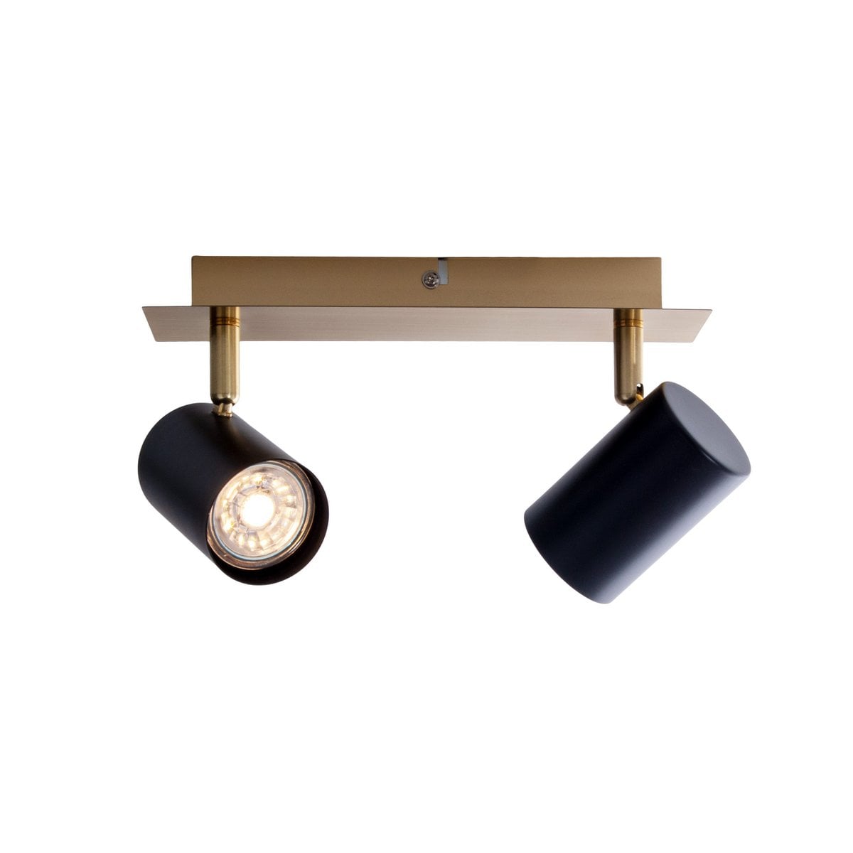 Näve Frida Wandlamp 2x GU10 - Zwart/Goud