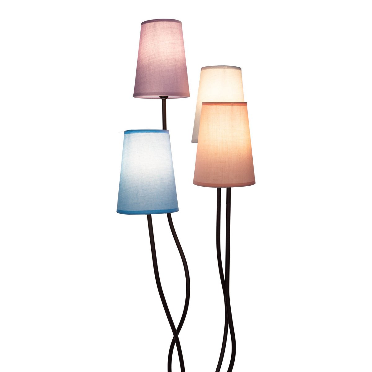Näve Boho Stehlampe 4-flammig 140cm Textil