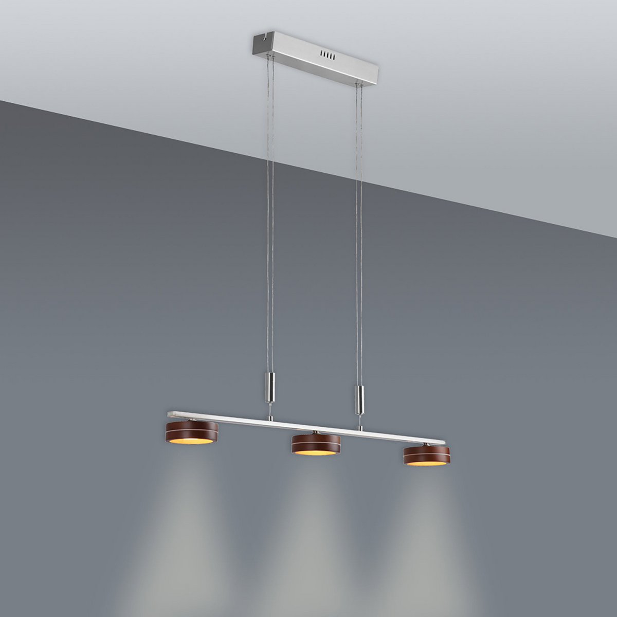 Näve Triberg LED Hanglamp - Eiken/Metaal