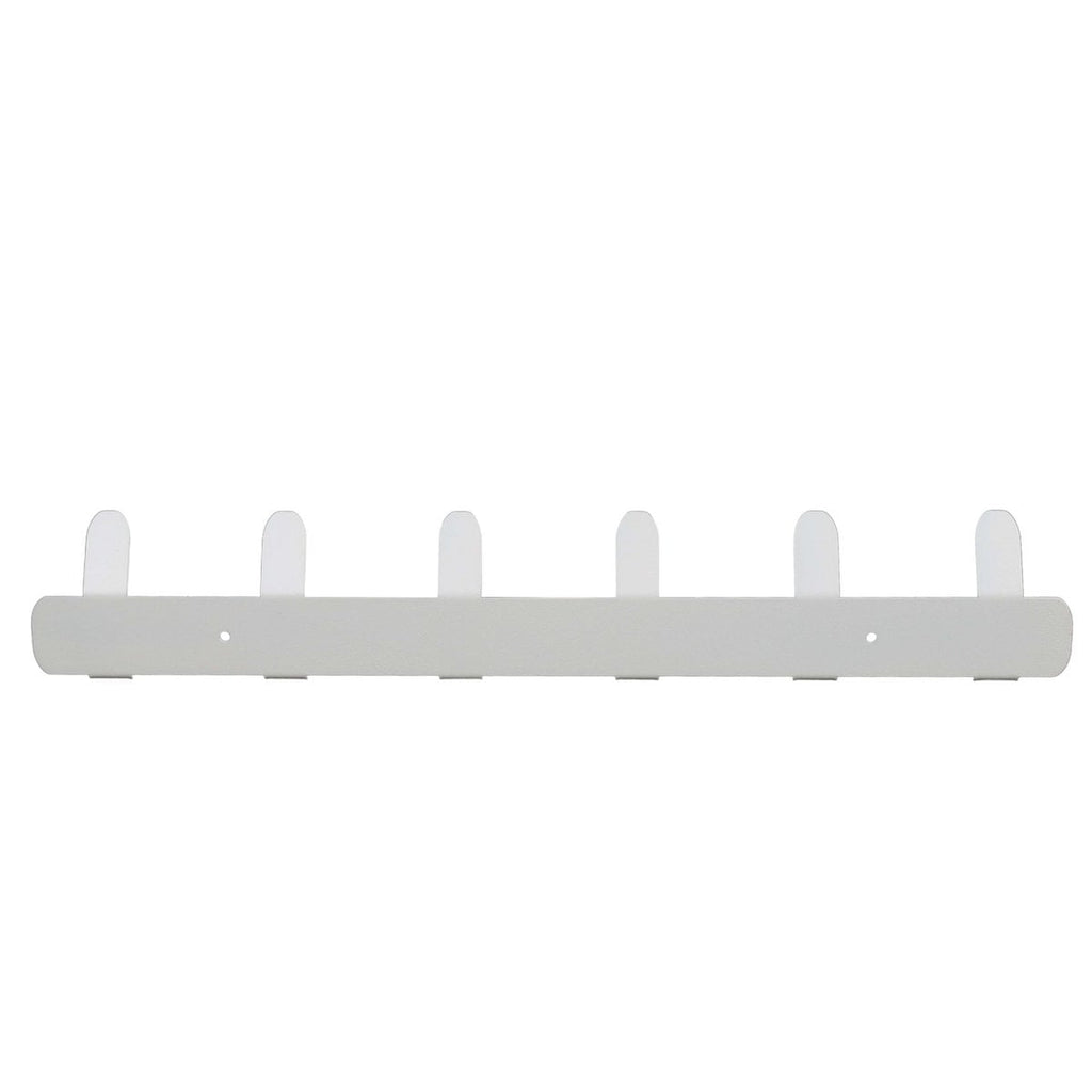 Gorillz Wandkapstok - Wit met 12 Haken, 48cm Breedte