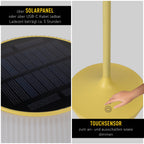 Näve Emmi Solar Lamp - Geel 38cm Dimable
