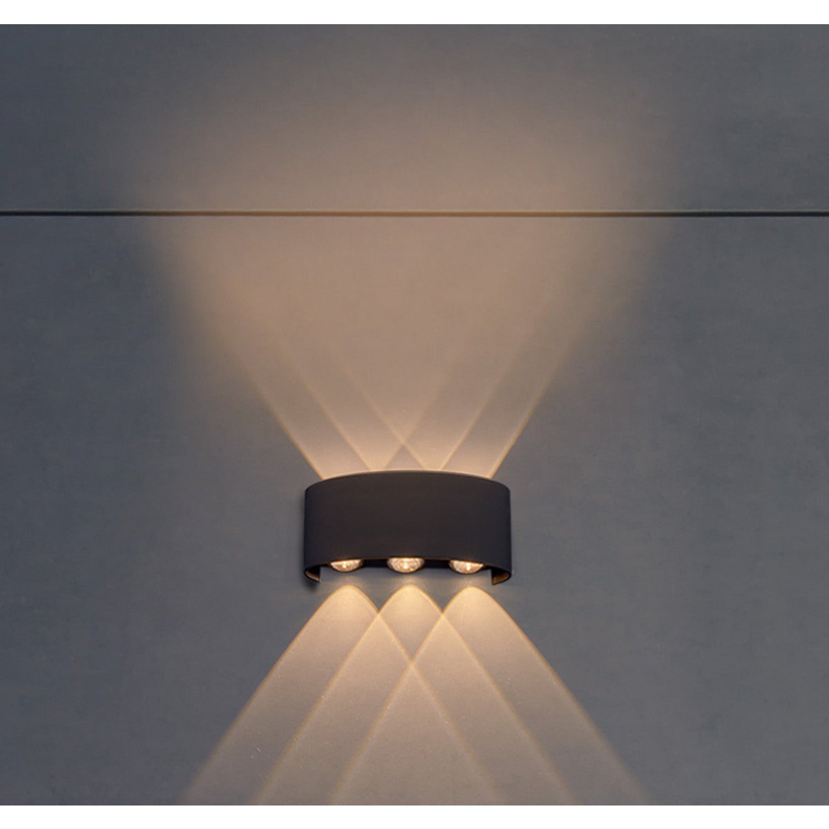 Näve Auron LED Buitenmuurlamp Antraciet