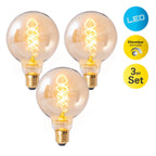 Dilly LED-lamp E27 3-pack 4W Amber