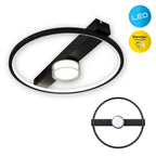 CIMO LED Plafondlamp Zwart Dimbaar 40cm