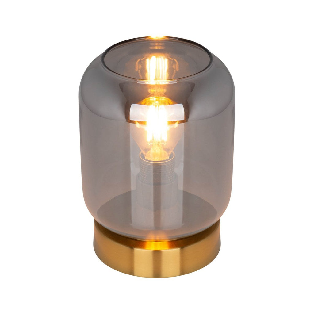 Näve Alessio Tafellicht Goud Rookglas E14