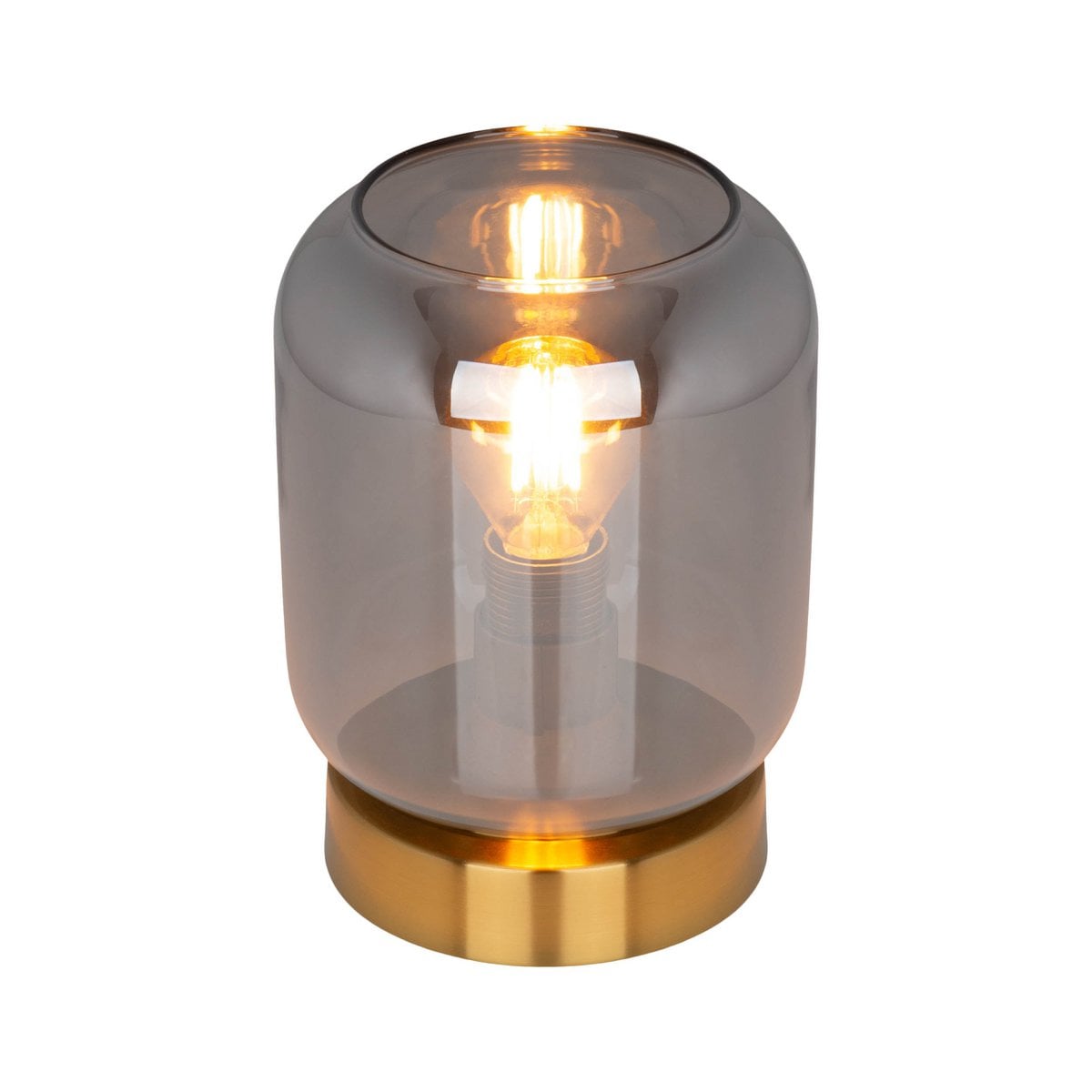 Näve Alessio Tafellicht Goud Rookglas E14
