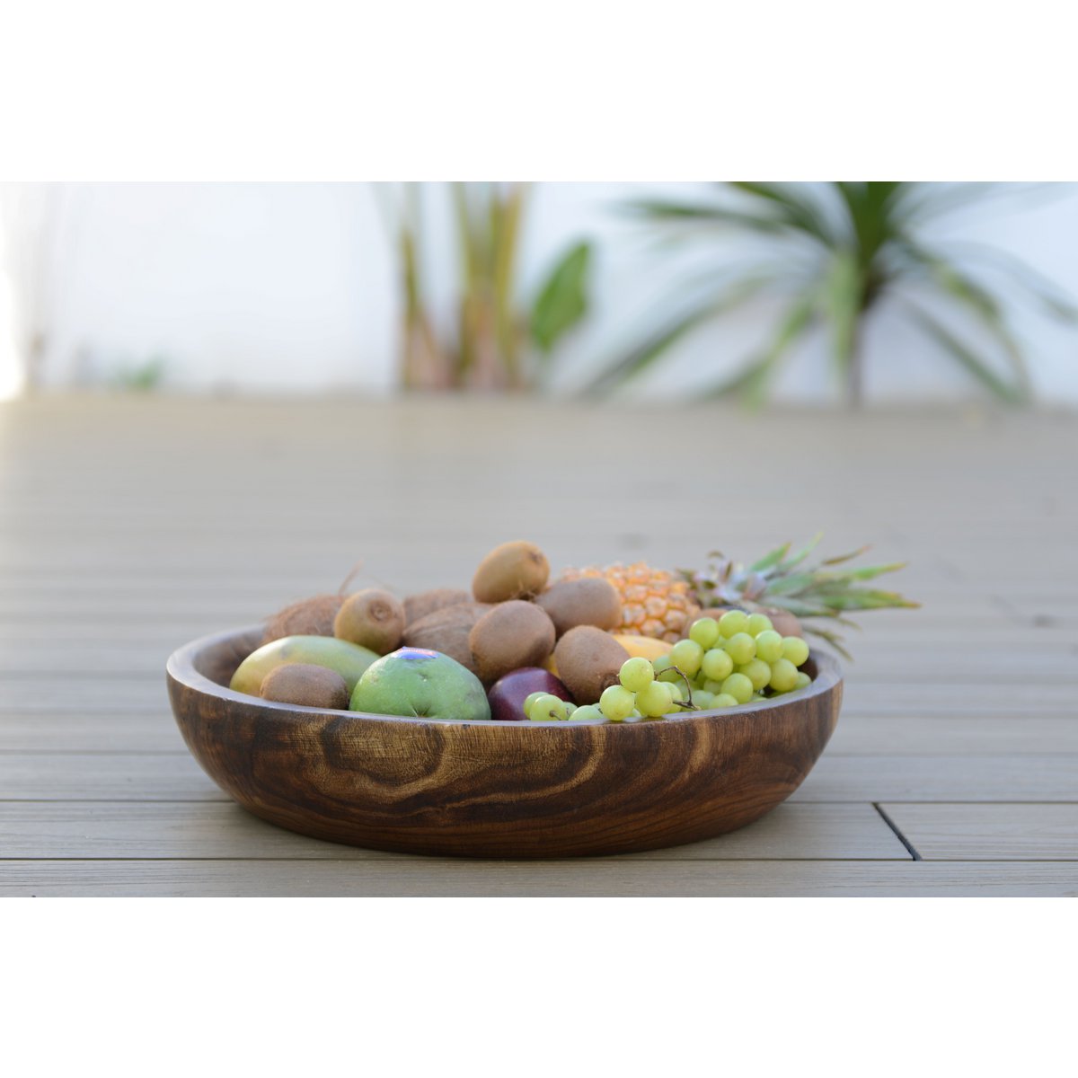 Houten decoratieve schaal 45x45x9cm