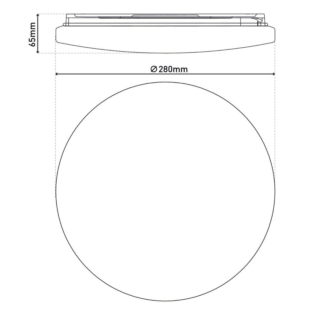 LED-plafondlamp Mesa - wit bewegingsdetector