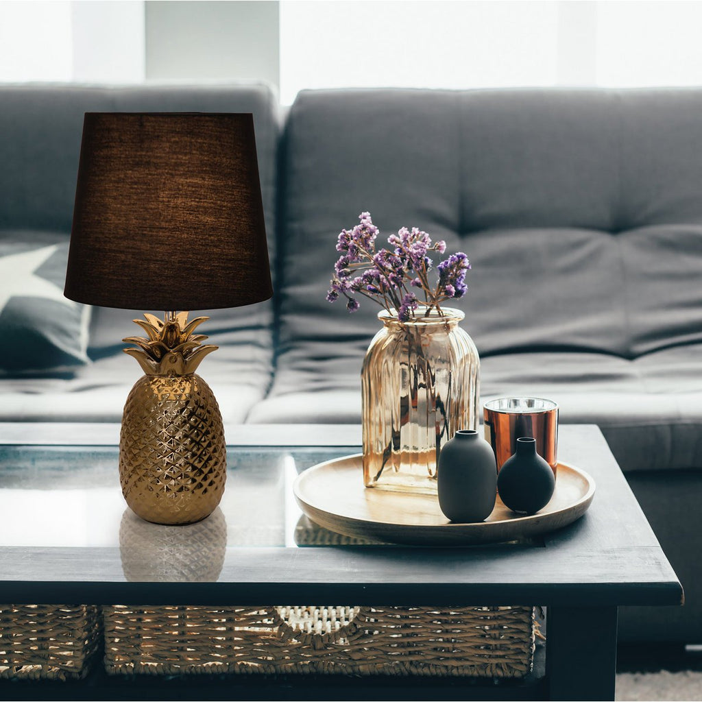Näve Leuchten Tafellamp Ananas - Goud 45cm