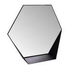 Gorillz Hive Hexagon Wandspiegel 60x52cm Zwart