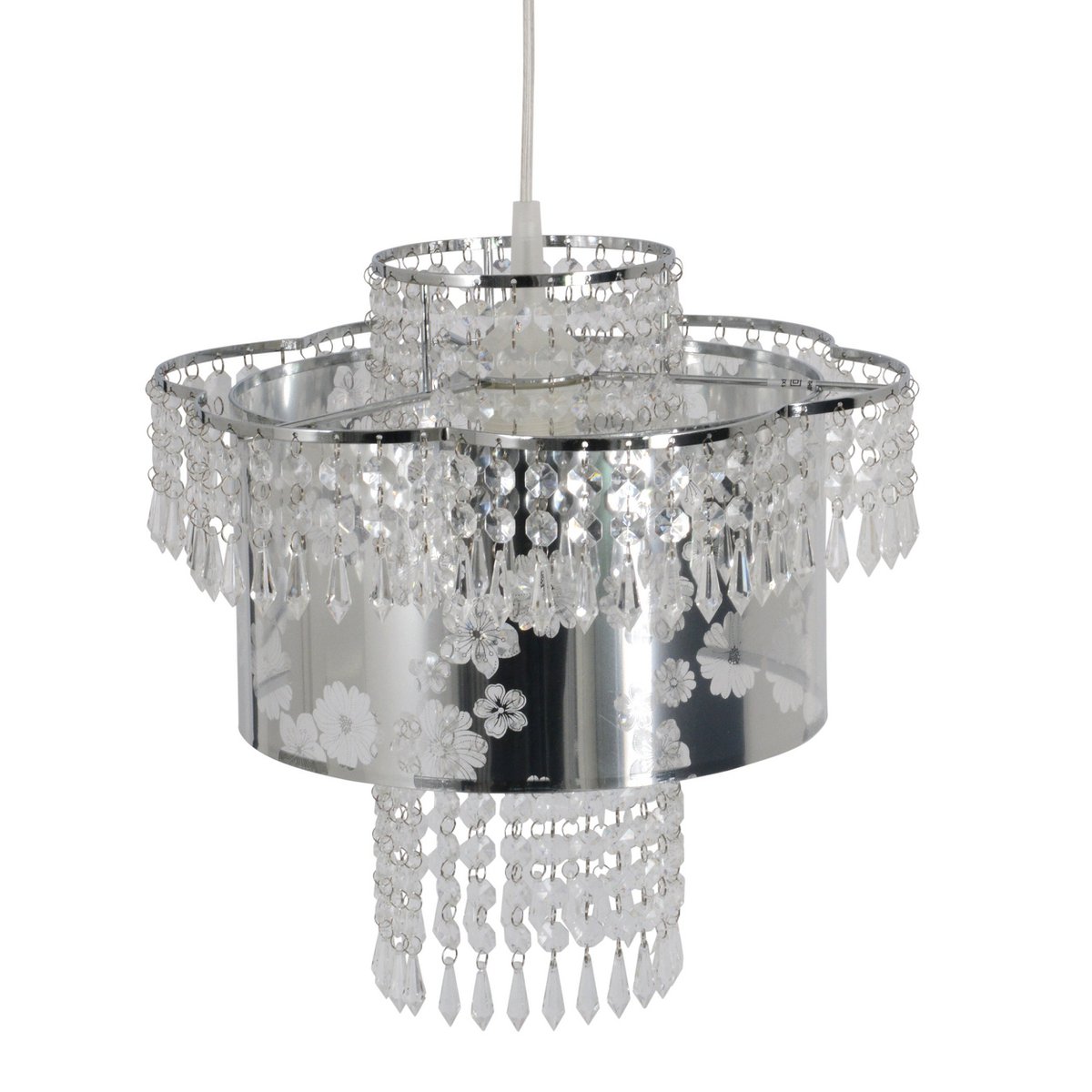 Näve Leuchten Hanglamp Chroom 32cm Elegant Gloeilamp