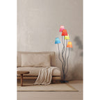 Näve Leuchten Blauwe Vloerlamp 163cm - Design met Paraplubakken