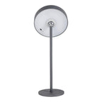 LED -batterijtafellamp magnetisch "ella" voor buiten en binnen, gemaakt van metaal en plastic in grijs, 35 cm hoog