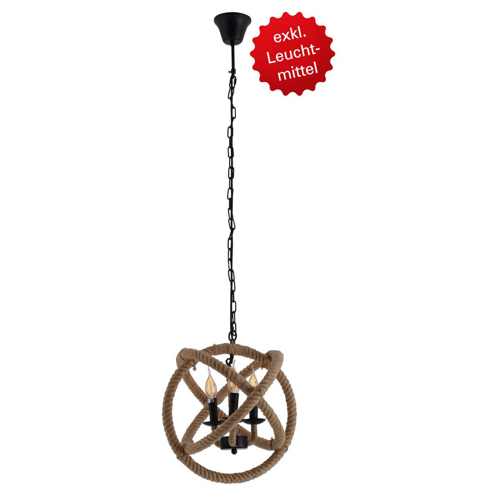 Näve Regia Hanglamp - Zwart 43cm E27