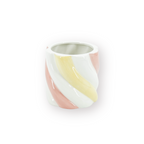 Candylicious Bloempot Roze/Geel - 12,5x12,5x13cm Candy Twist