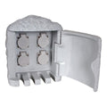 Roccus Buitenstopcontact - Grijs Plastic 21cm