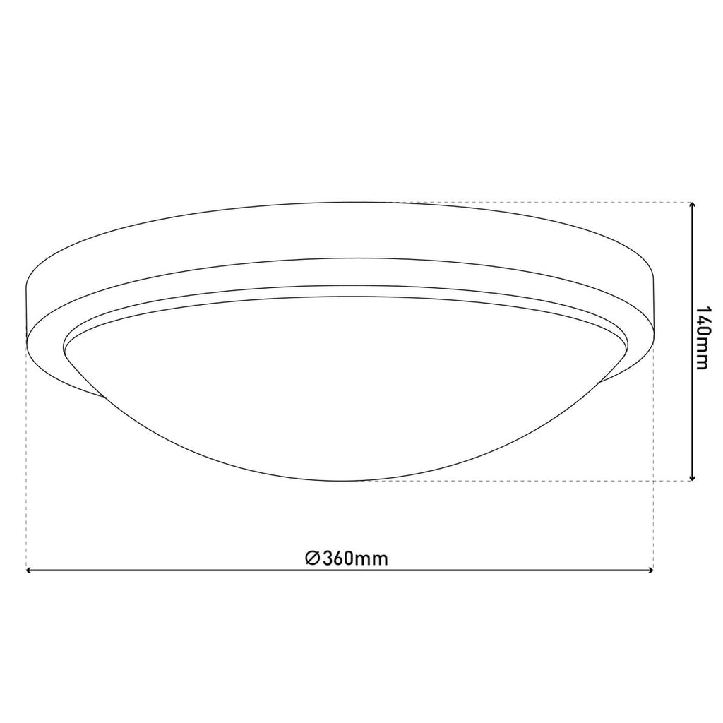 Näve Catania LED Plafondlamp Ø29cm Dimbaar