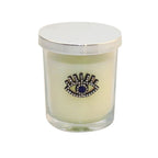 Zilveren kaars patchouli parfum 7x7x8,5 cm - Aulica