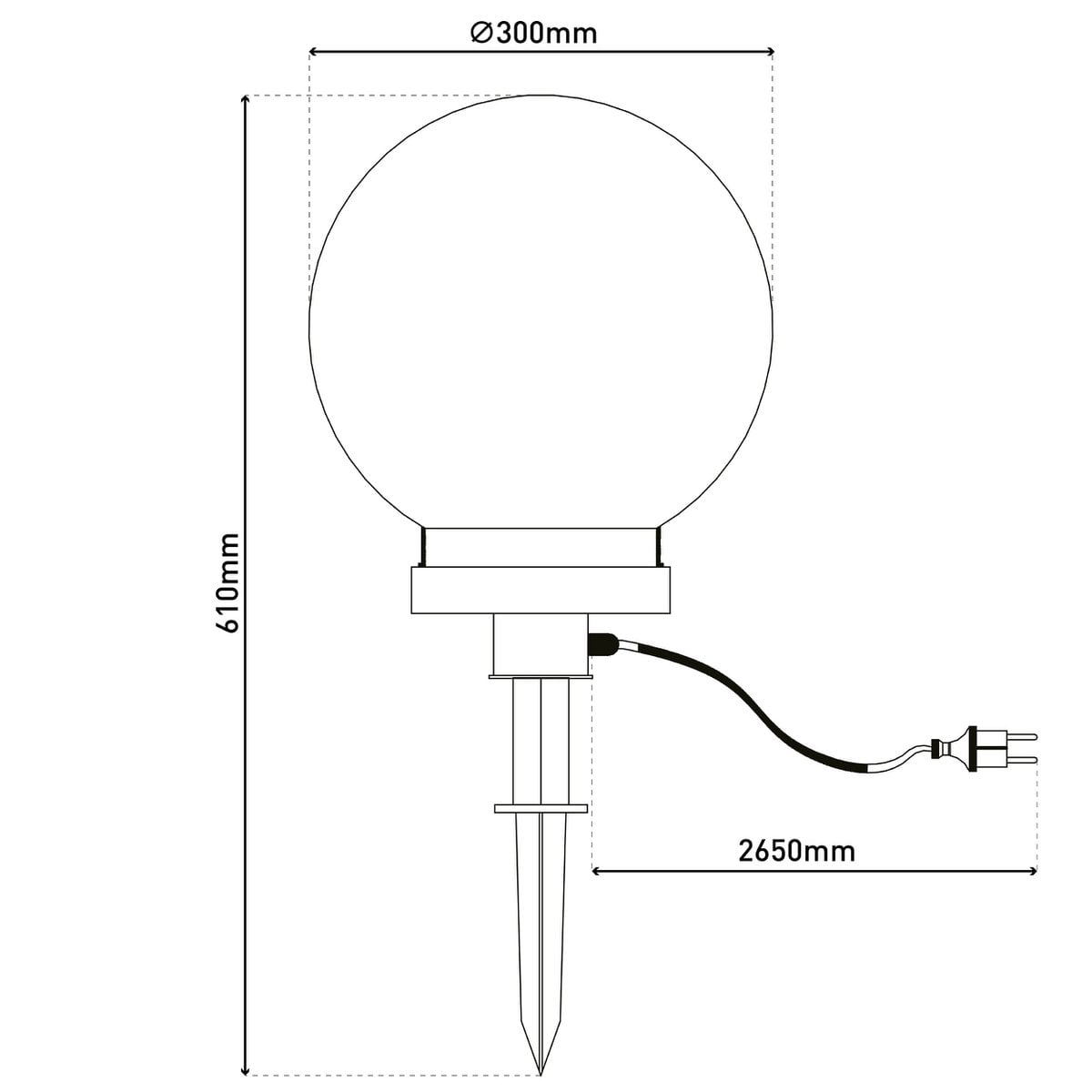Näve Leuchten Hanglamp Bal 30cm Modern Design