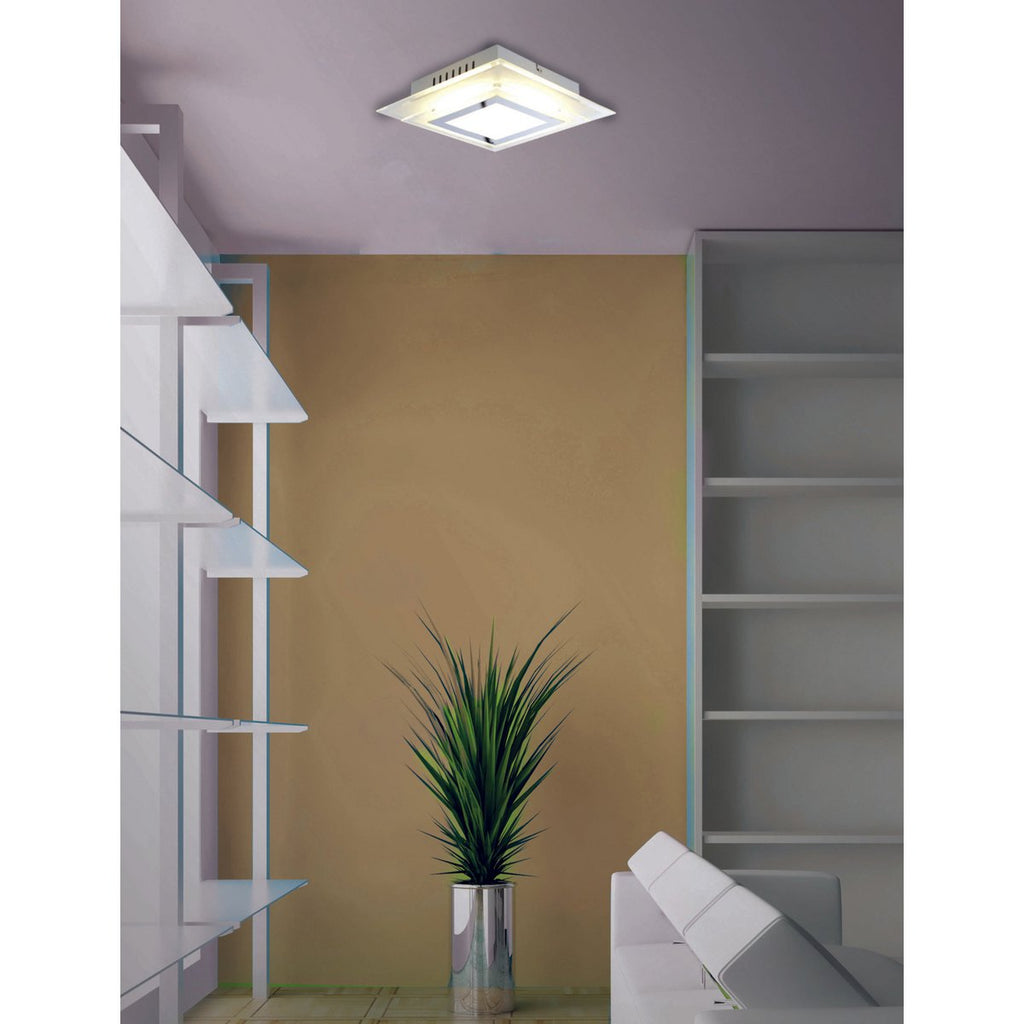 LED Plafondlamp Lucca 28cm - Näve Zilver