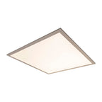 LED -paneel plafondlamp "Nico", functionele metalen plafondlamp en plastic in het wit, met vaste LED's en vele functies, ideaal voor kantoor, oefening of workshop, ca. 59,5 x 59,5 cm