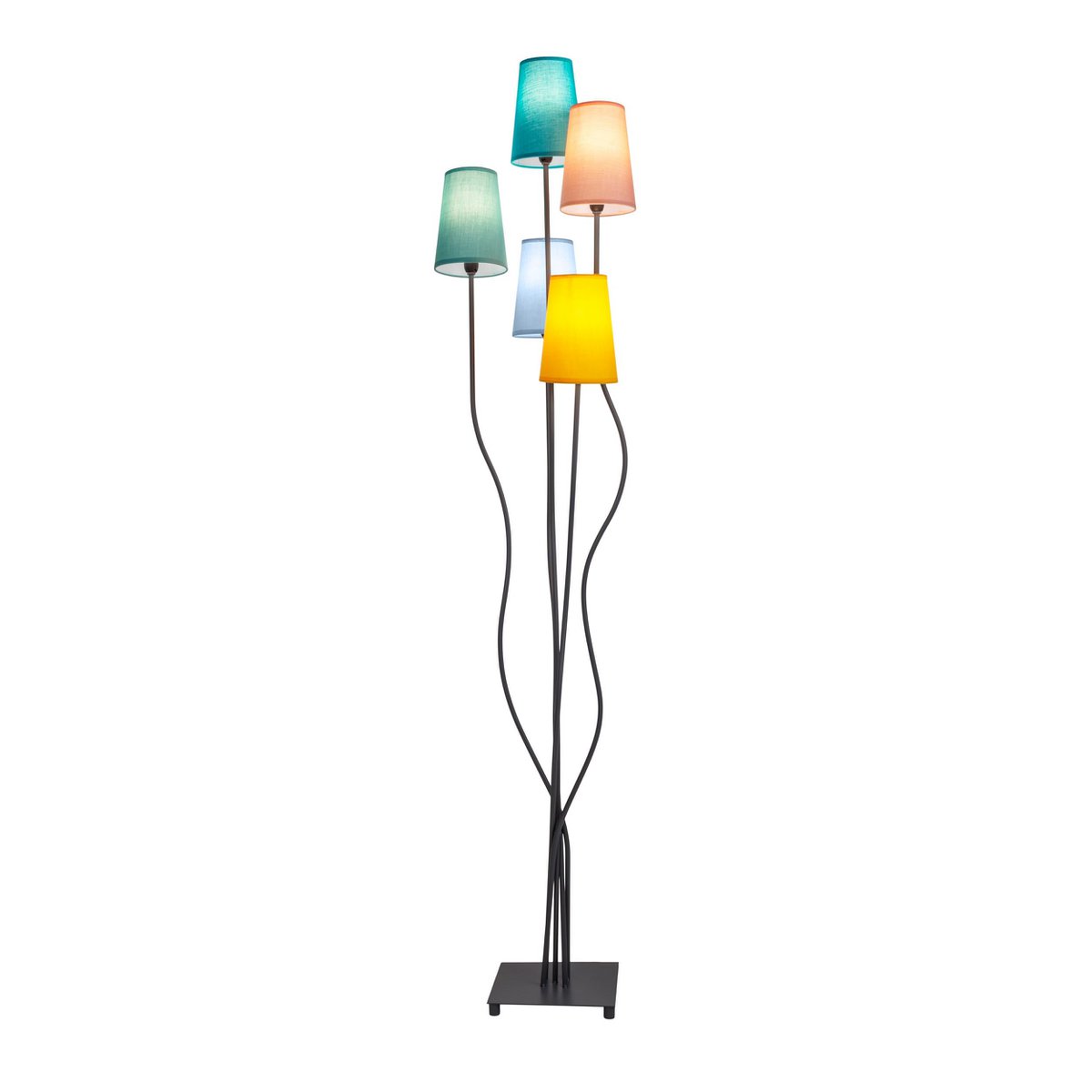 Blauwe Näve Leuchten staande lamp 166cm - Design metalen paraplu's