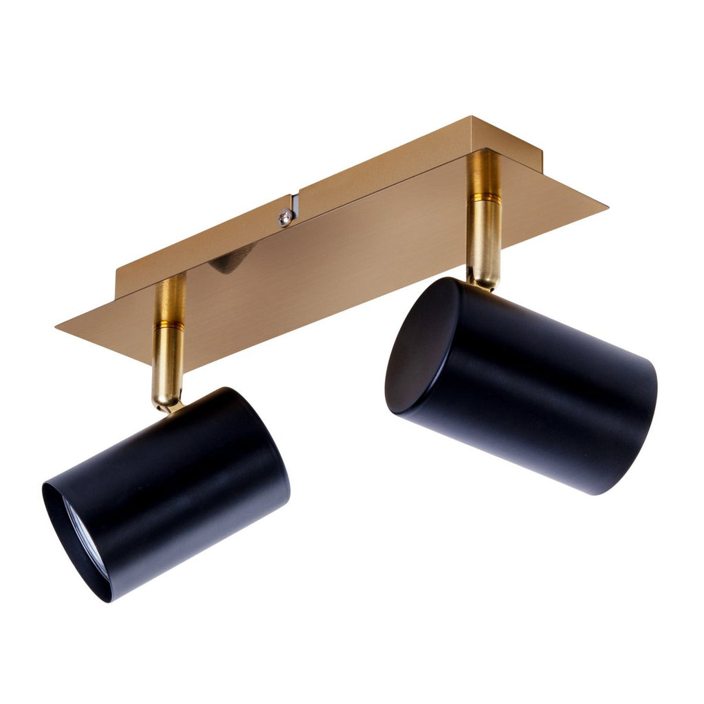Näve Frida Wandlamp 2x GU10 - Zwart/Goud