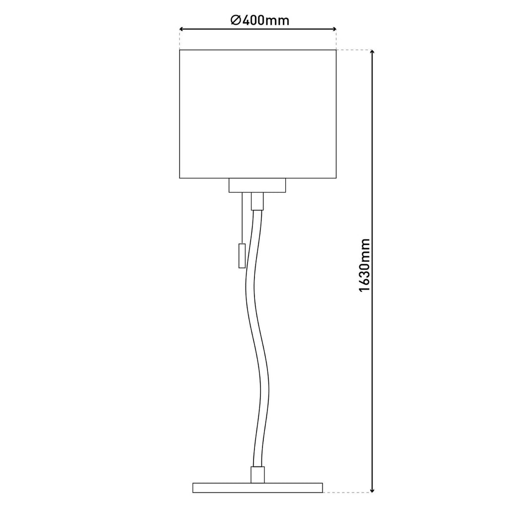 Näve Aurelia LED Vloerlamp Wit 163cm