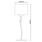 Näve Aurelia LED Vloerlamp Wit 163cm