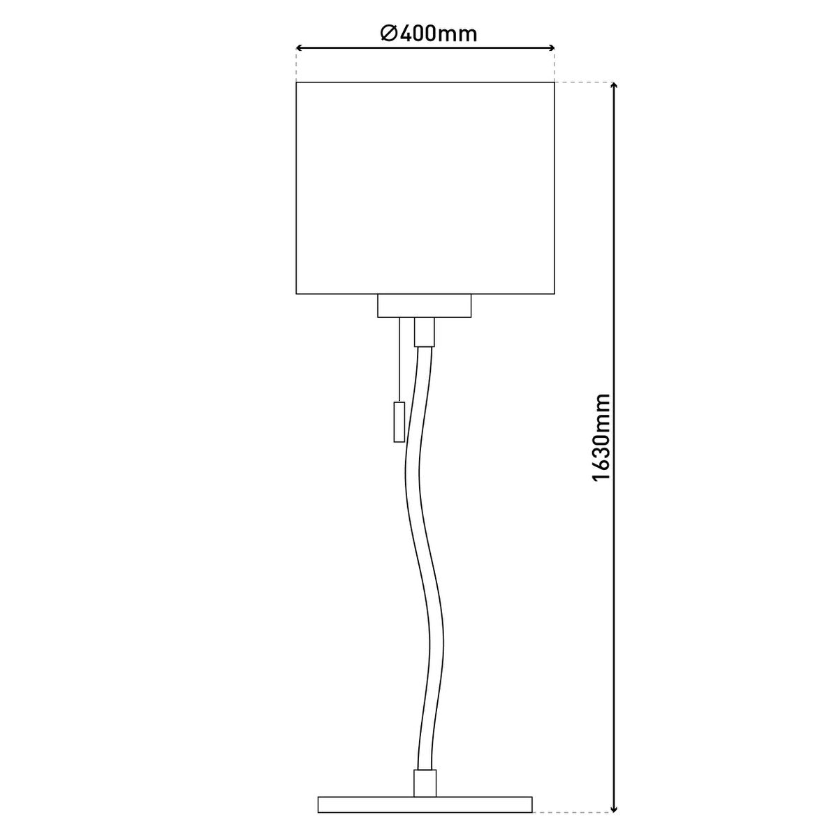 Näve Aurelia LED Vloerlamp Wit 163cm