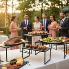 Rechthoekige Buffetstandset 3 - Zwart, Metaal, AULICA 556802